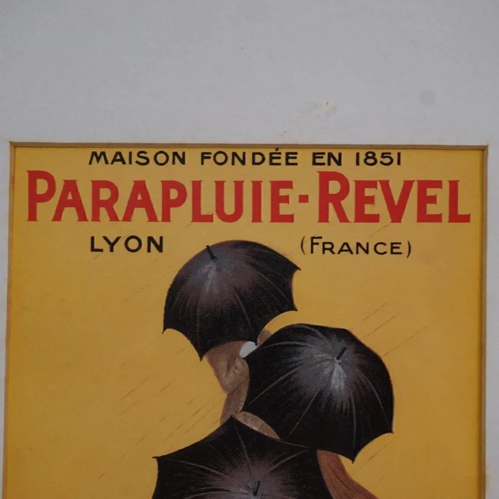 Vintage Print Picture Umbrella Ad Leonetto Cappiello Parapluie Revel Parasolier